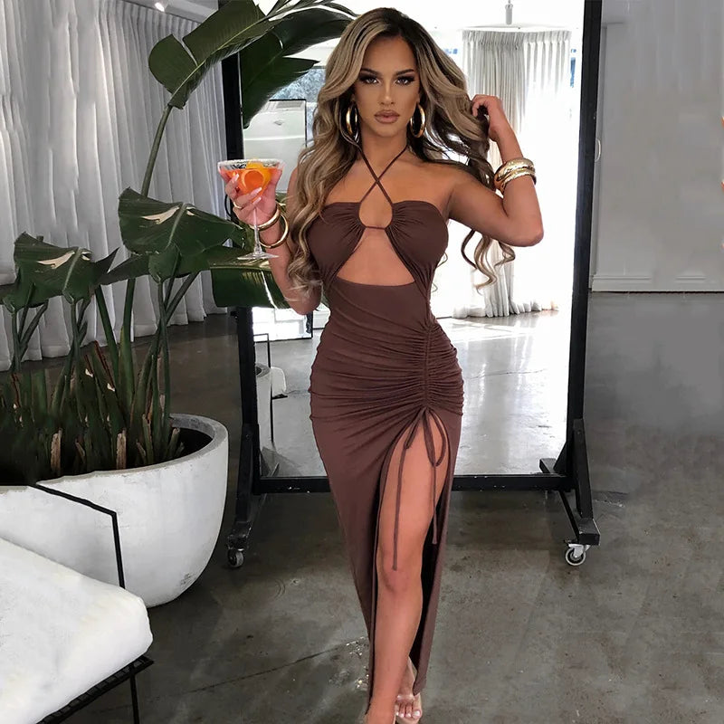 Velvet Night Midi Dress