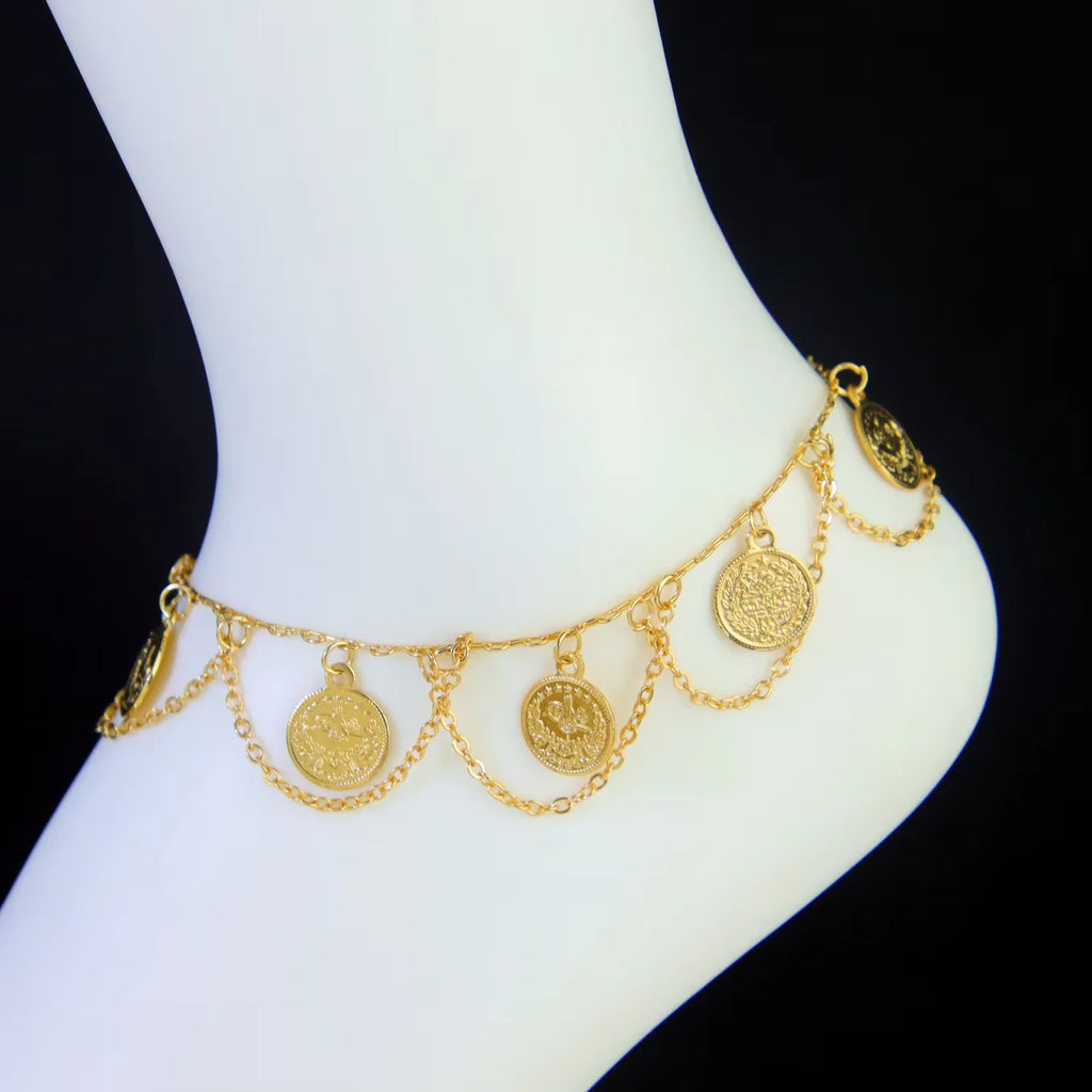 Dubai Gold Plated Ankle Bracelet