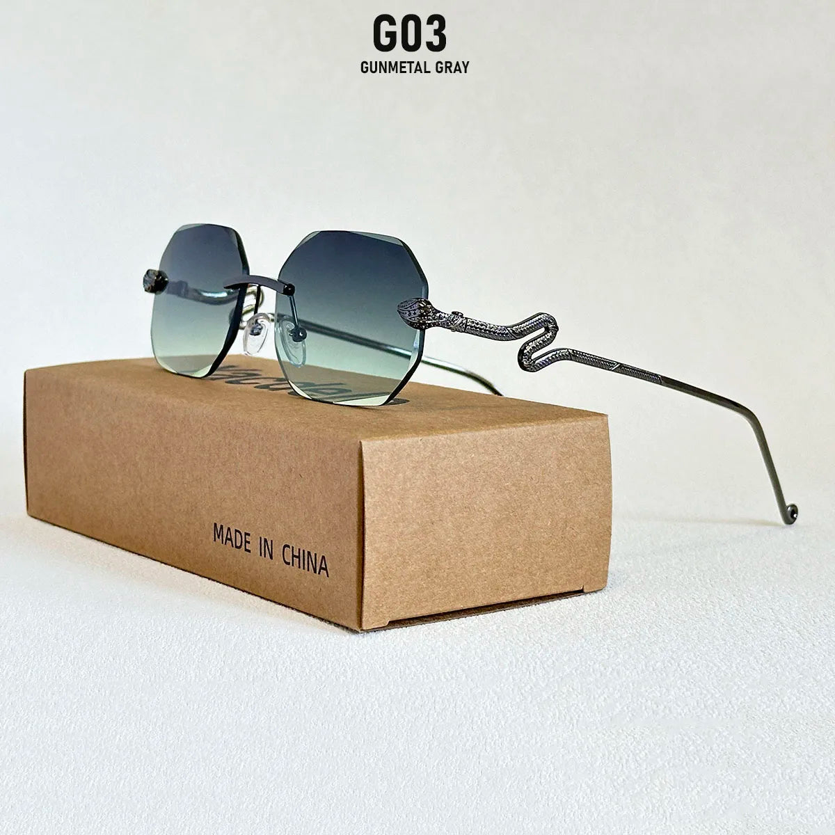 Luxury Sunglasses Women Designer Oculos UV400 protection Sunglasses Rimless Sunglass Vintage Lentes Vacation Outdoor Glasses New