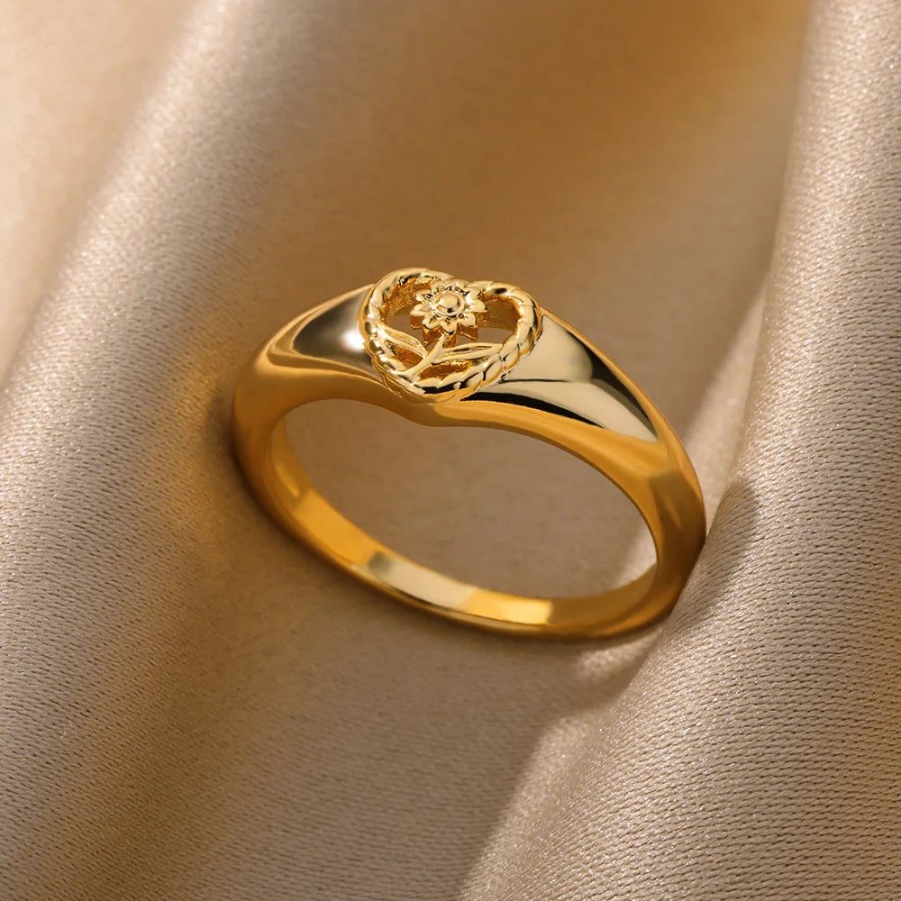 Luxe Geometric Zircon Ring