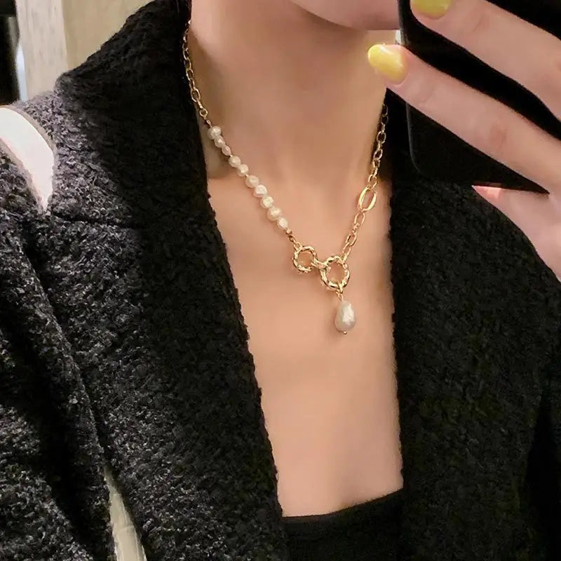 Pearl Lock Necklace