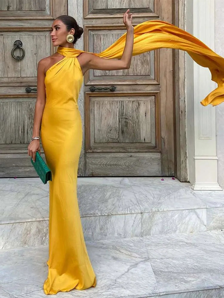 Ribbon Grace Maxi Dress