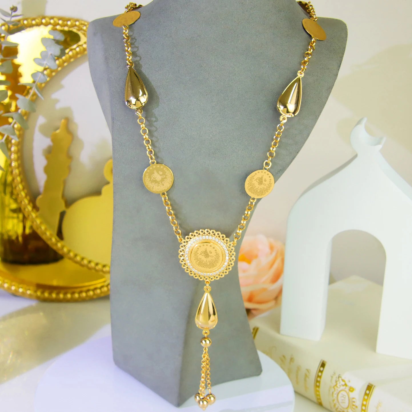 Ottoman Gold Coins Bridal Necklace