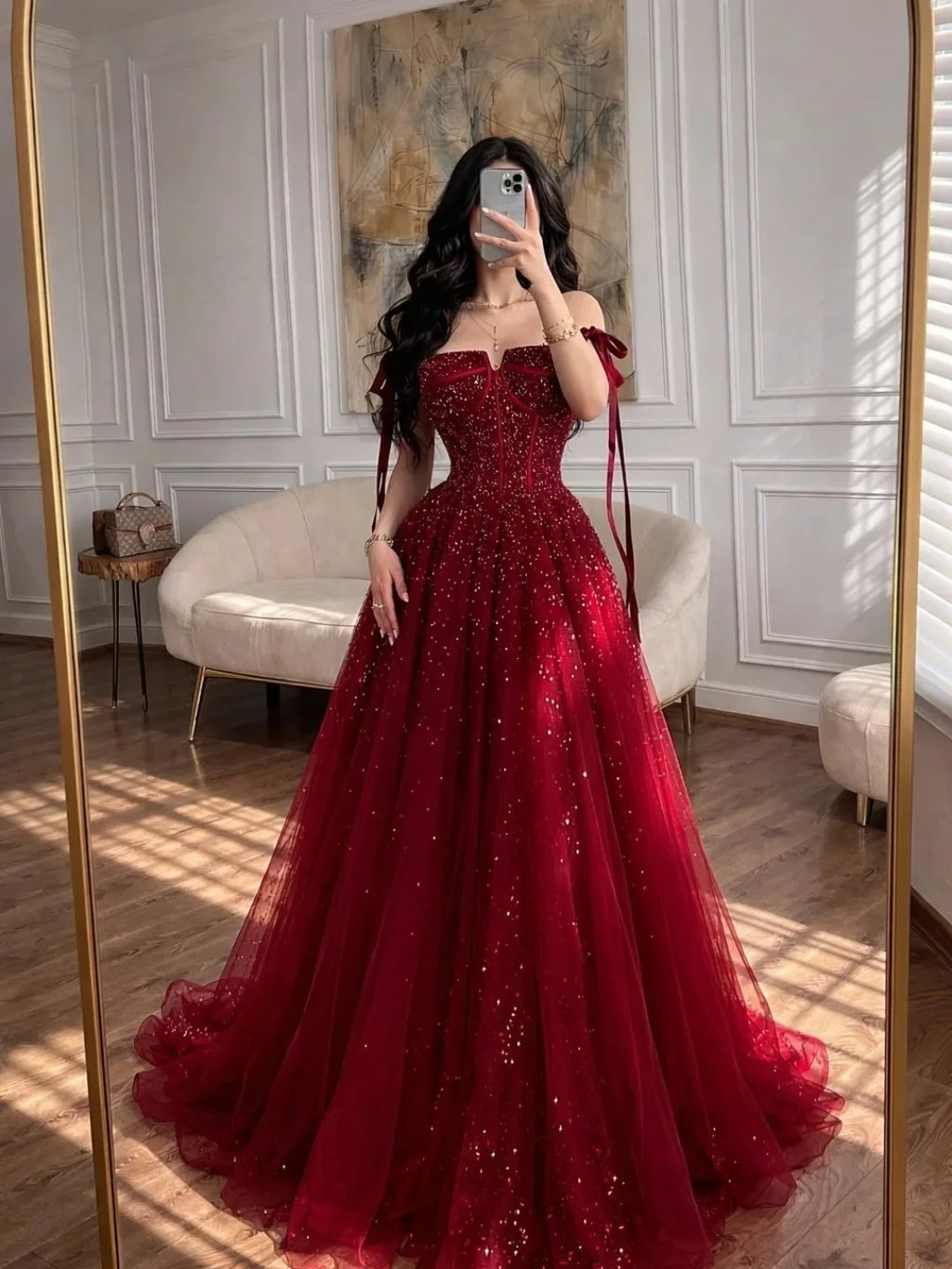 Celeste Strapless Tulle Gown