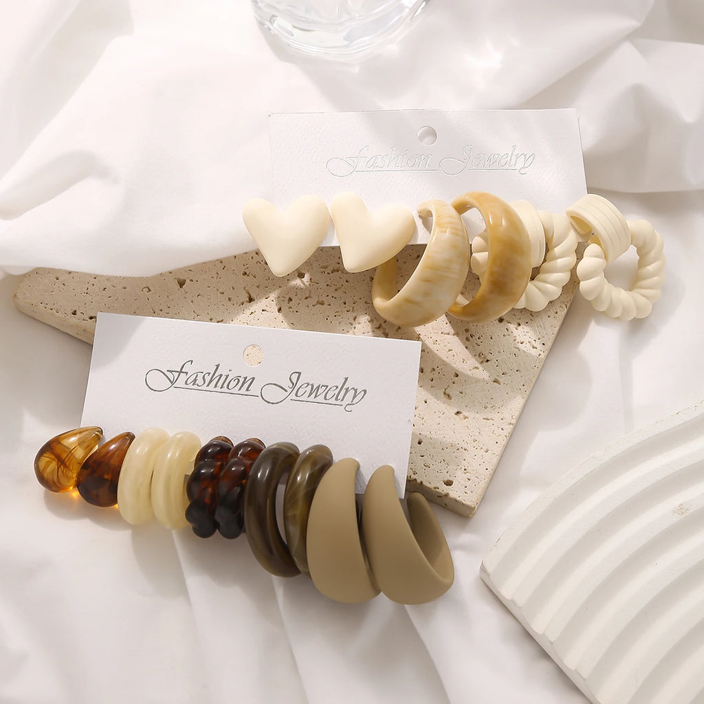 Boho Drop Hoop Earrings
