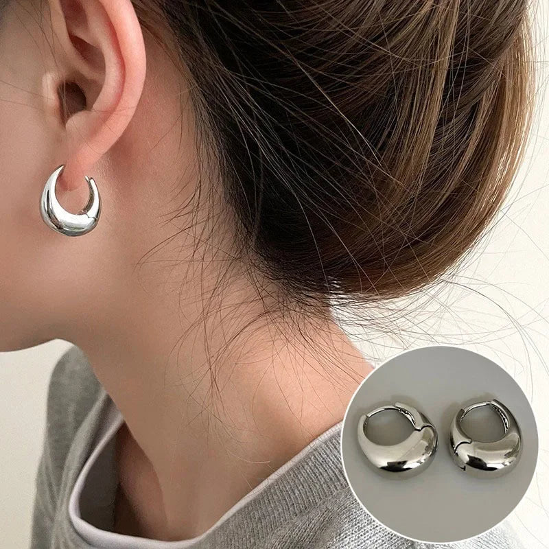 Golden Bloom Hoop Earrings