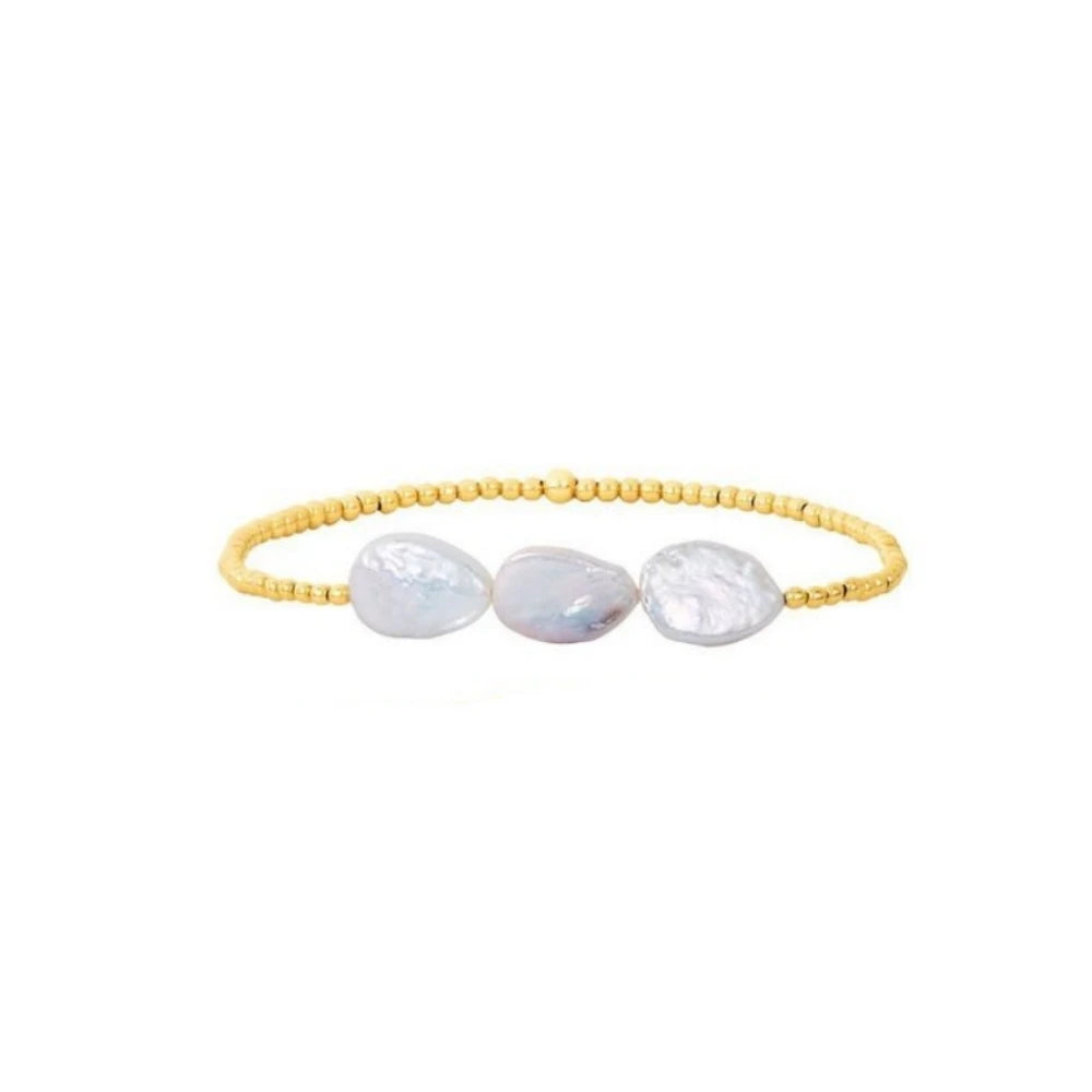 Natural Pearl Bracelet Set