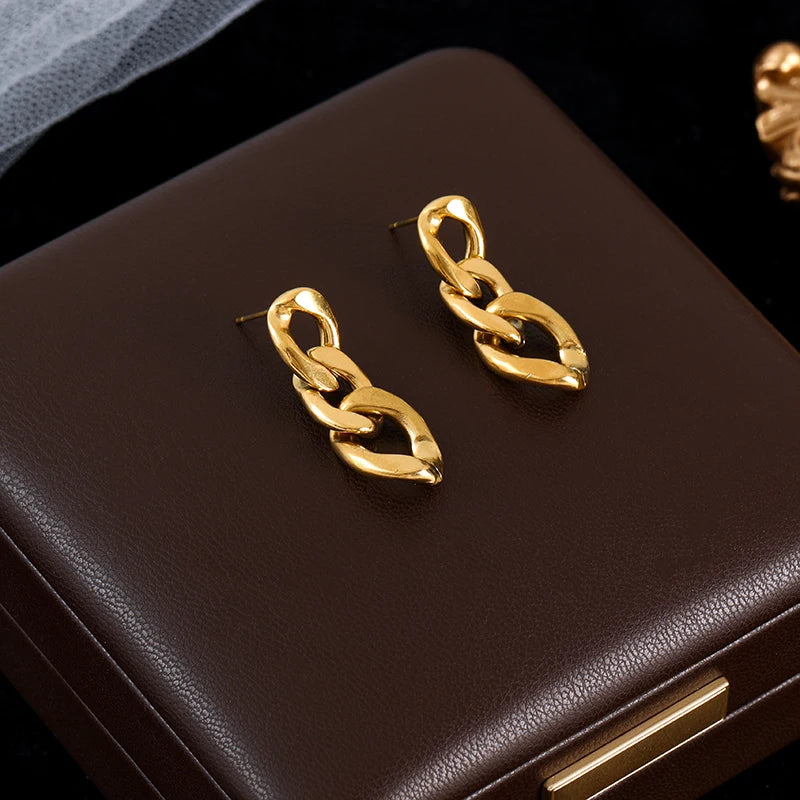 White Zirconia Drop Dangle Earrings