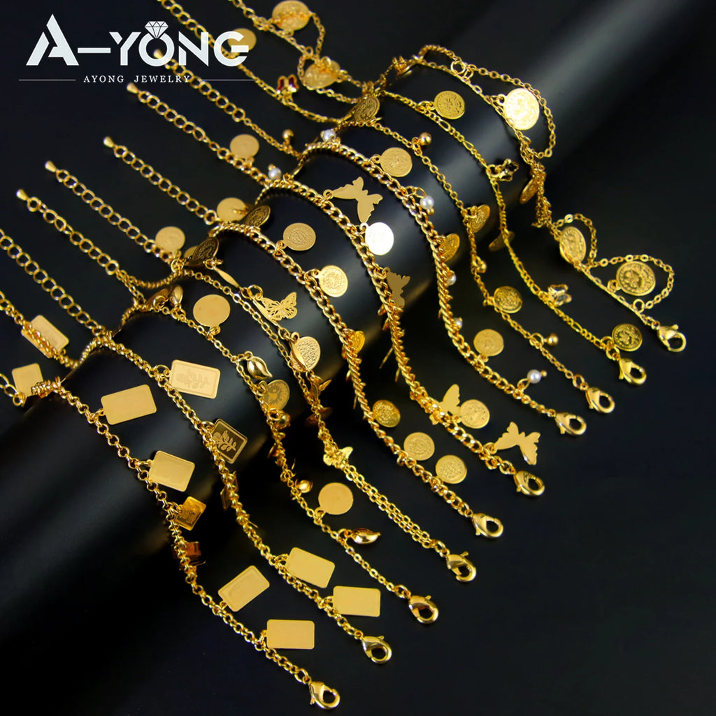 Dubai Gold Plated Ankle Bracelet