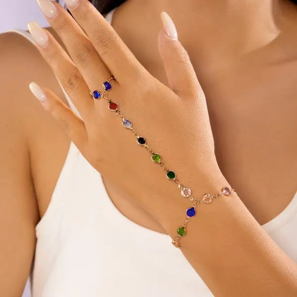 Heart Link Charm Bracelet