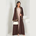 Muslim Womens Abaya with Gold Heart Loose Long Ideal for Islamic Modest Fashion Daily Wear Prayers Weddings Religious Events