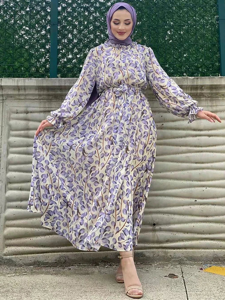 Chiffon Ramadan Dubai Luxury Abaya Dress