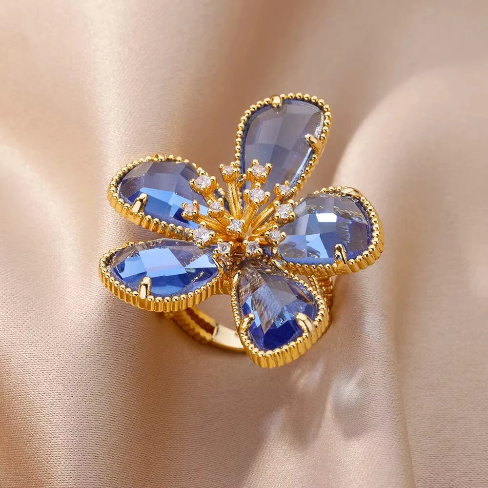 Vintage Blue Zircon Ring