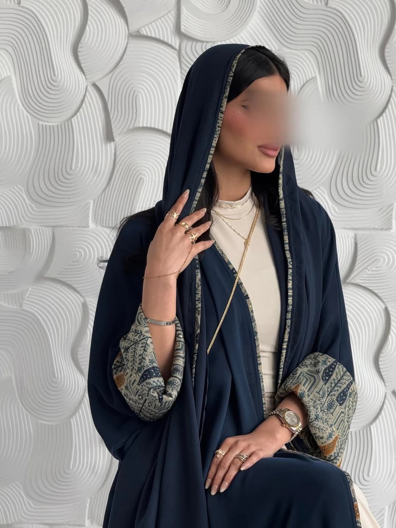 Muslim Women Abaya & Hijab 2pcs Set