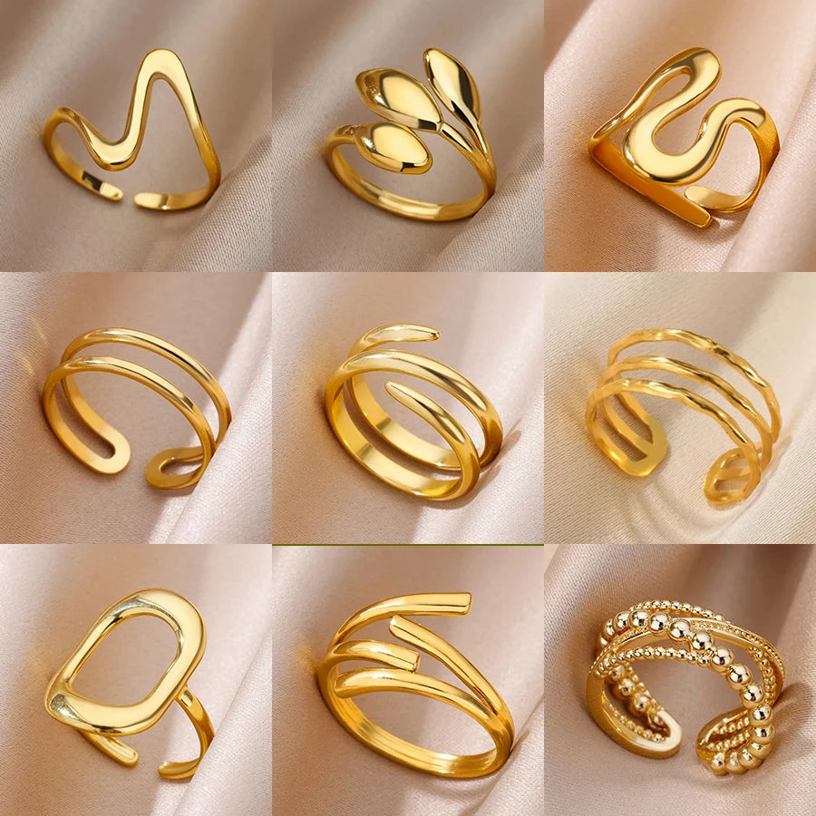 Golden Grace Adjustable Ring