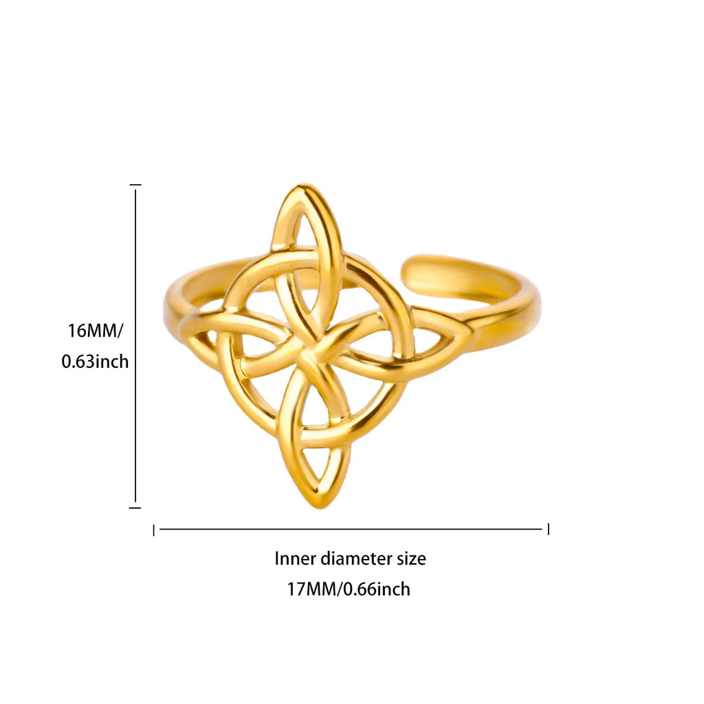 Golden Cross Zircon Ring