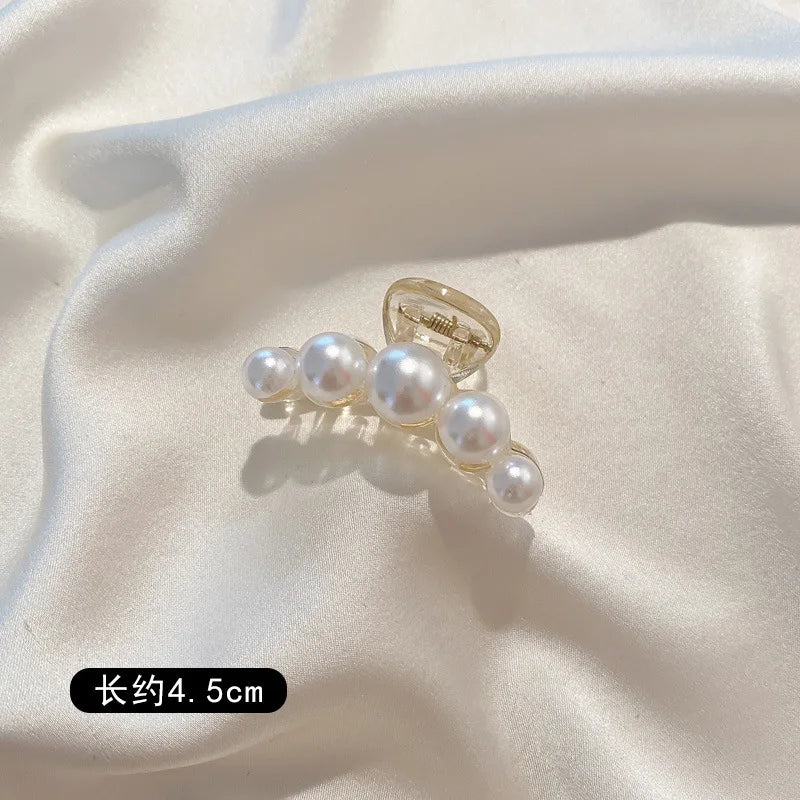 Korean Pearl Acrylic Shark Clip