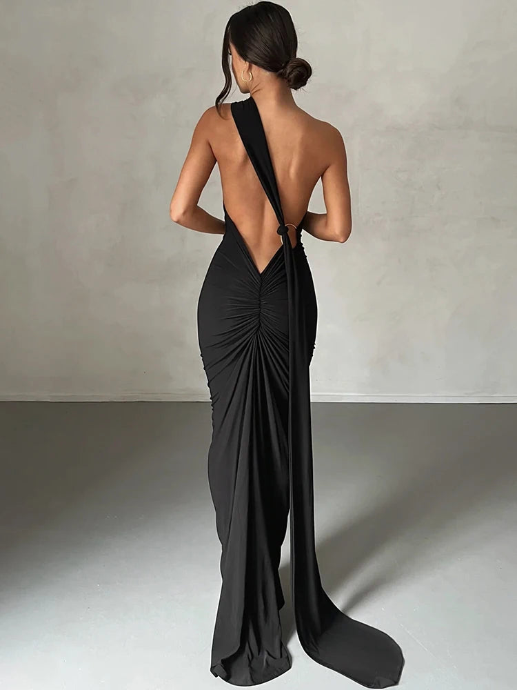 Aurora One-Shoulder Maxi Dress