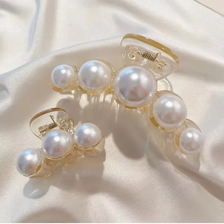 Korean Pearl Acrylic Shark Clip