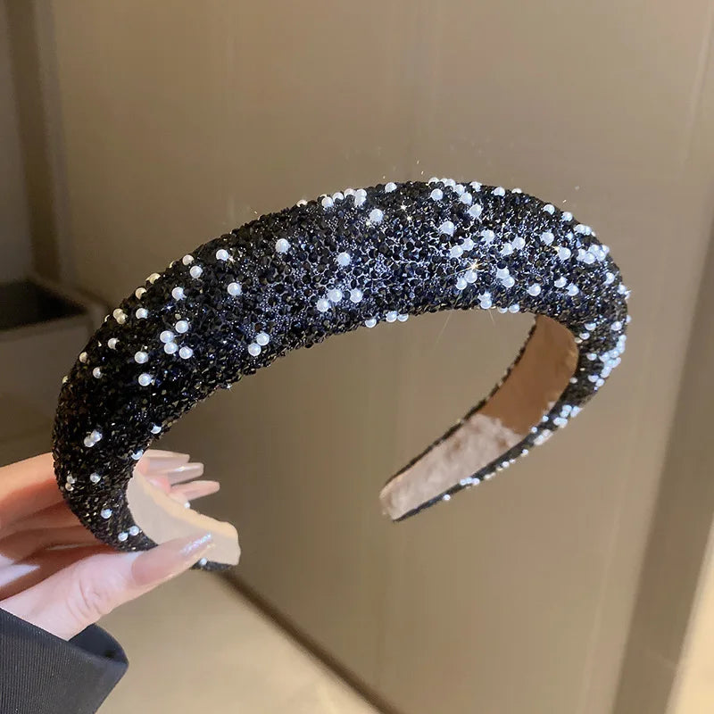 Rhinestone Pearl Wedding Headband