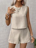 Sleeveless Top & Shorts Set