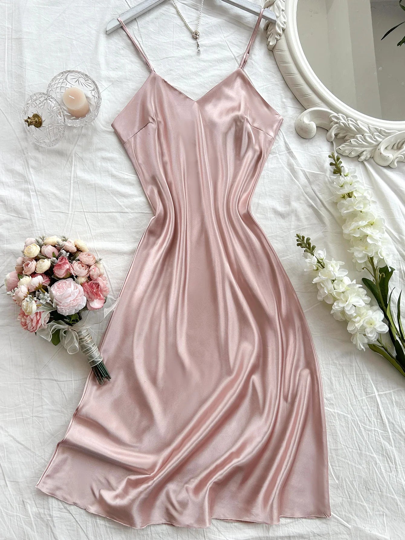 Luna Satin Sleep Dress