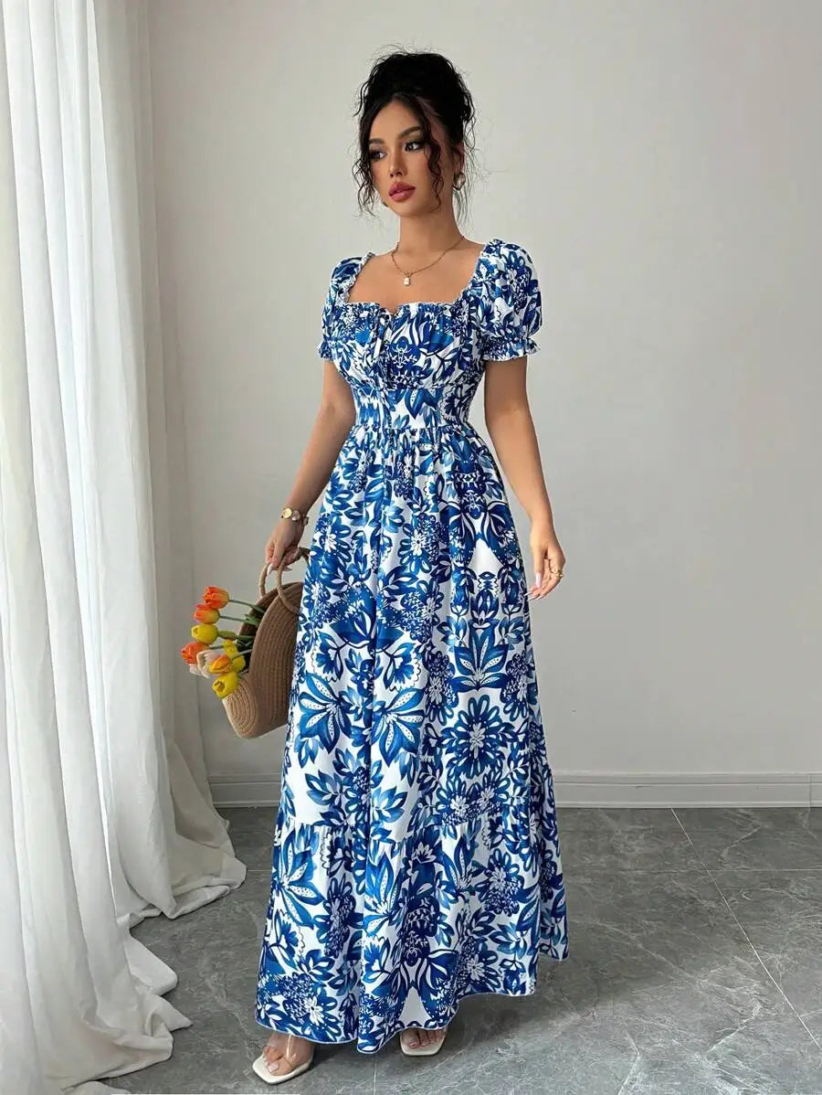 Bloom Bow Maxi Dress