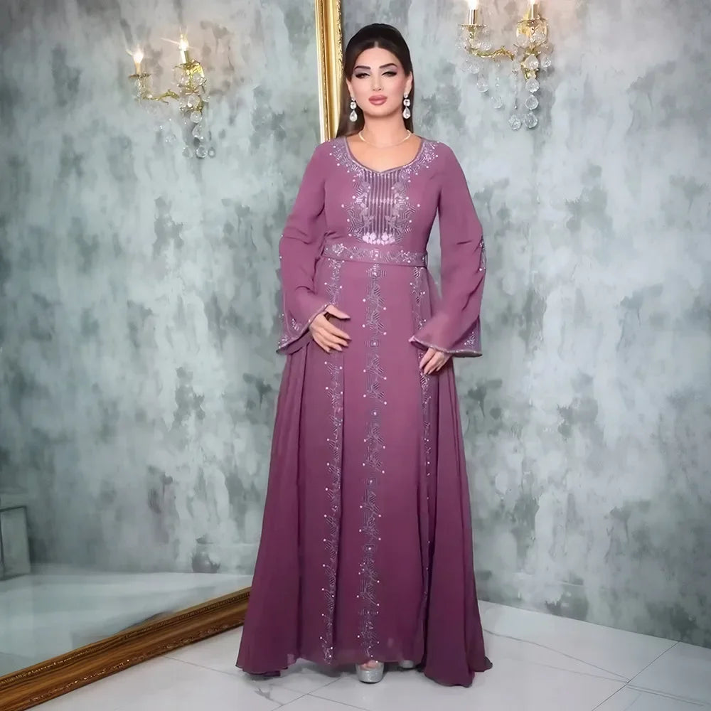 Luxury African Dubai Caftan Evening Party Abaya