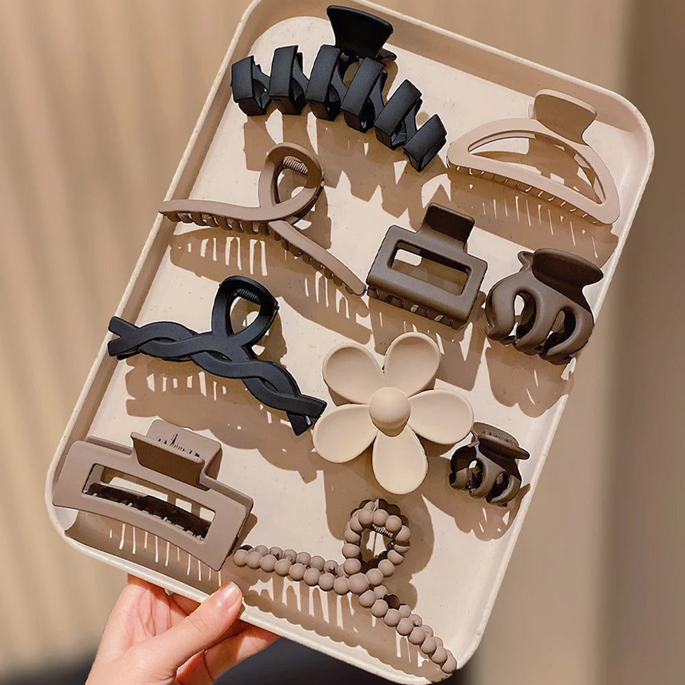 10-Piece Vintage Multicolour Hair Grips Set