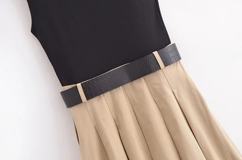 Bella Pleated Midi Dress