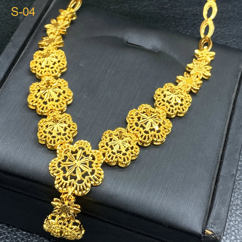Golden Blossom Bridal Jewelry Set