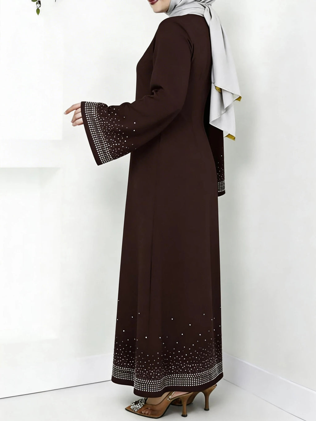 Classic Zip Abaya – Elegant Full-Opening Women's Abaya