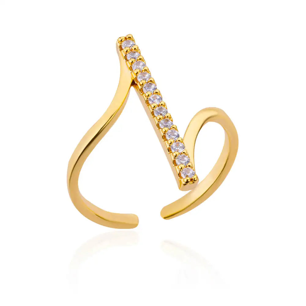 Stainless Steel Cross Flower Heart Ring 18K Gold-plated Anti Fading Rings Women Wedding Golden Jewelry Vacation Accessories Gift