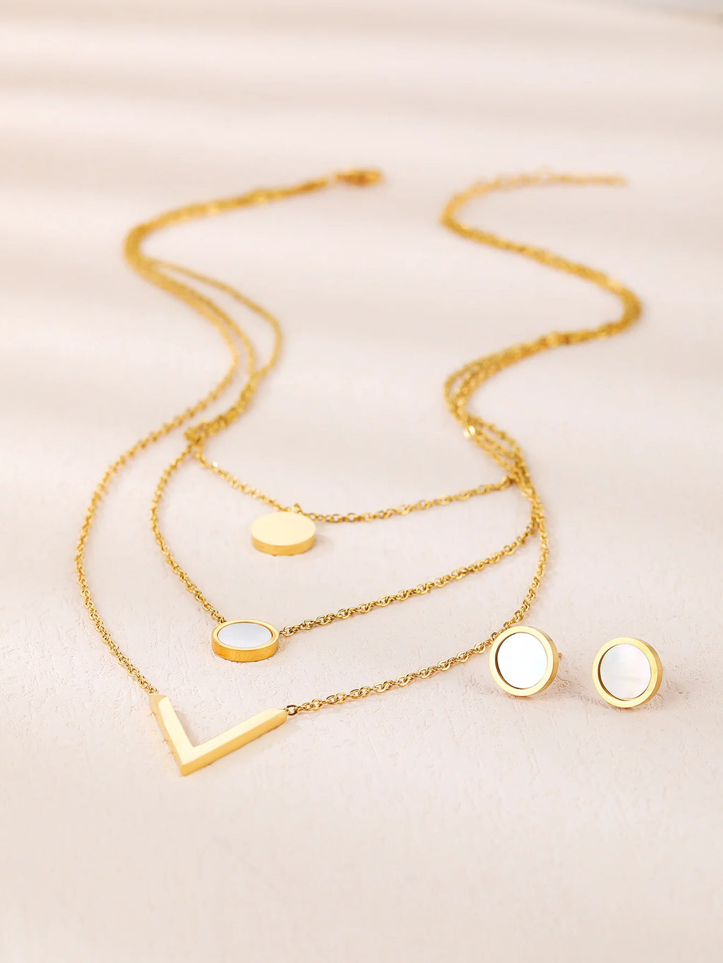 3 piece Bohemian Shell Jewelry Set