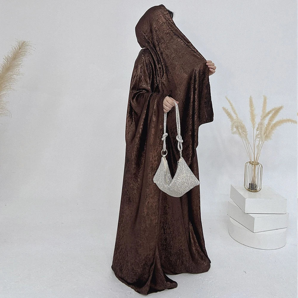 Butterfly Batwing Shiny Kaftan Abaya