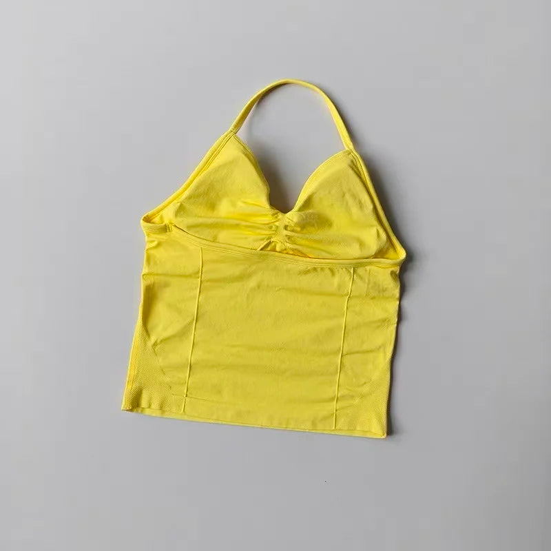 Halter Neck Sports Bra & Shorts Set
