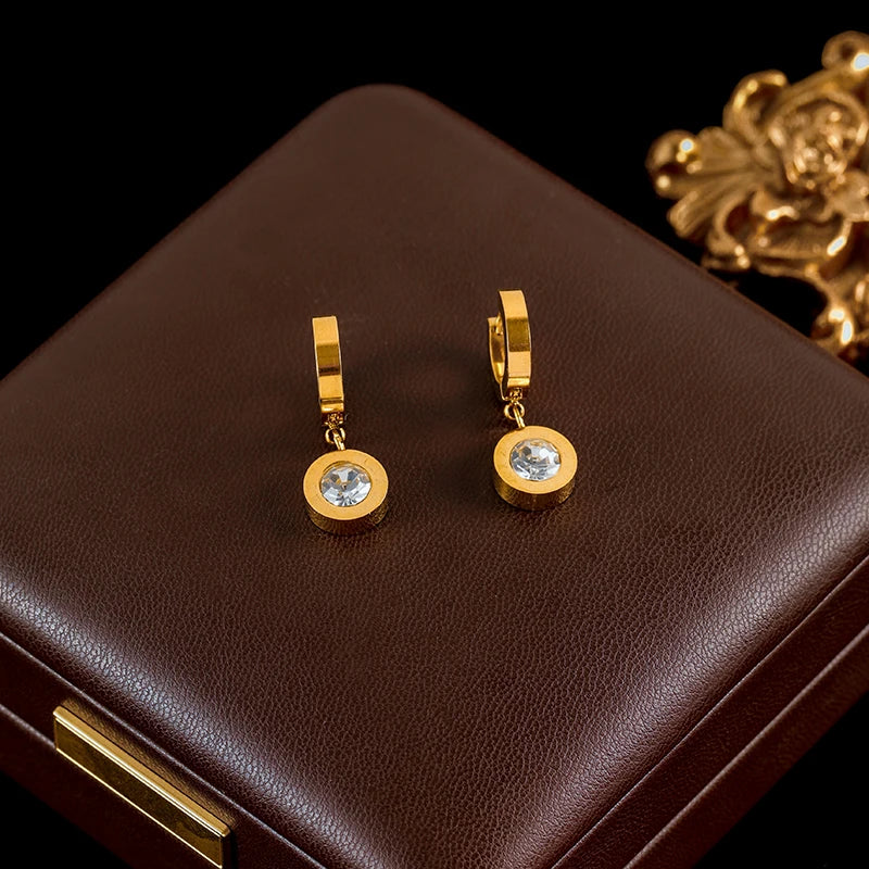 Gold Bead Ball Necklace Bracelet & Earrings Set