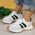 Women's Fashion Chunky Thick Sole Hidden Heel Daddy Sneakers Versatile Lace Up Casual Sports Walking Shoes For Daily Wear
