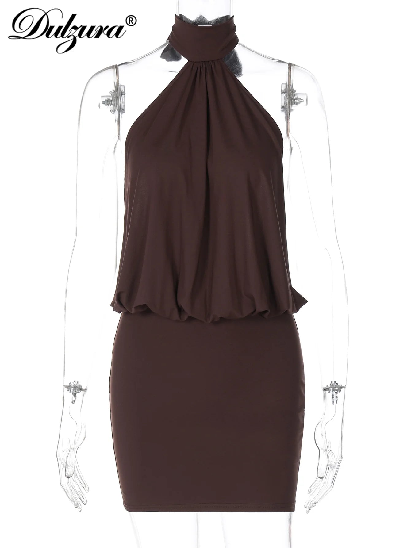 Scarlet Lace-Up Mini Dress