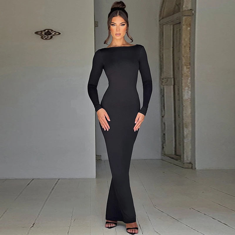 Eclipse Elegance Maxi Dress
