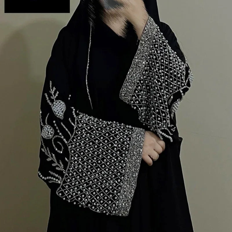 Diamond Beading Kaftan Abaya Dress