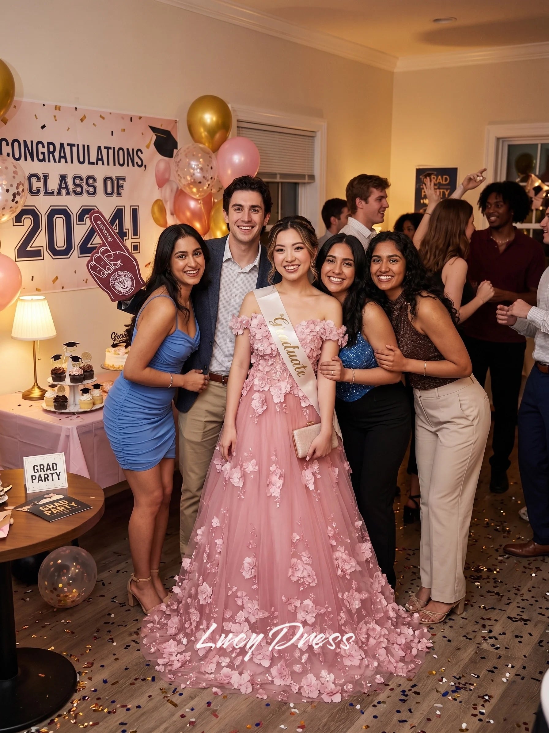 Royal Elegance Tulle Gown