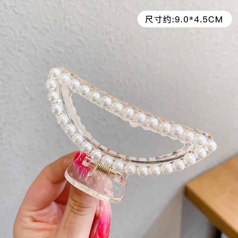 Korean Pearl Acrylic Shark Clip