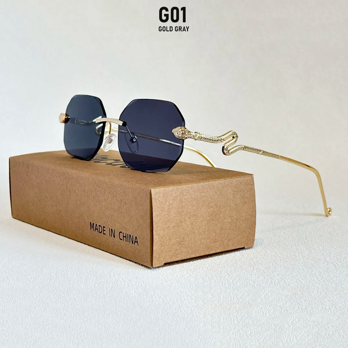 Luxury Sunglasses Women Designer Oculos UV400 protection Sunglasses Rimless Sunglass Vintage Lentes Vacation Outdoor Glasses New
