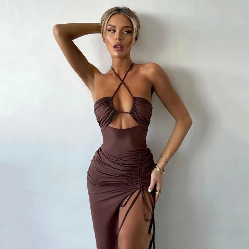 Velvet Night Midi Dress