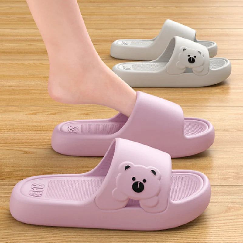 Cartoon Bear EVA Indoor Slide Slippers
