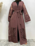 Gold Rhinestone Luxury Kaftan Abaya Dashiki Dress