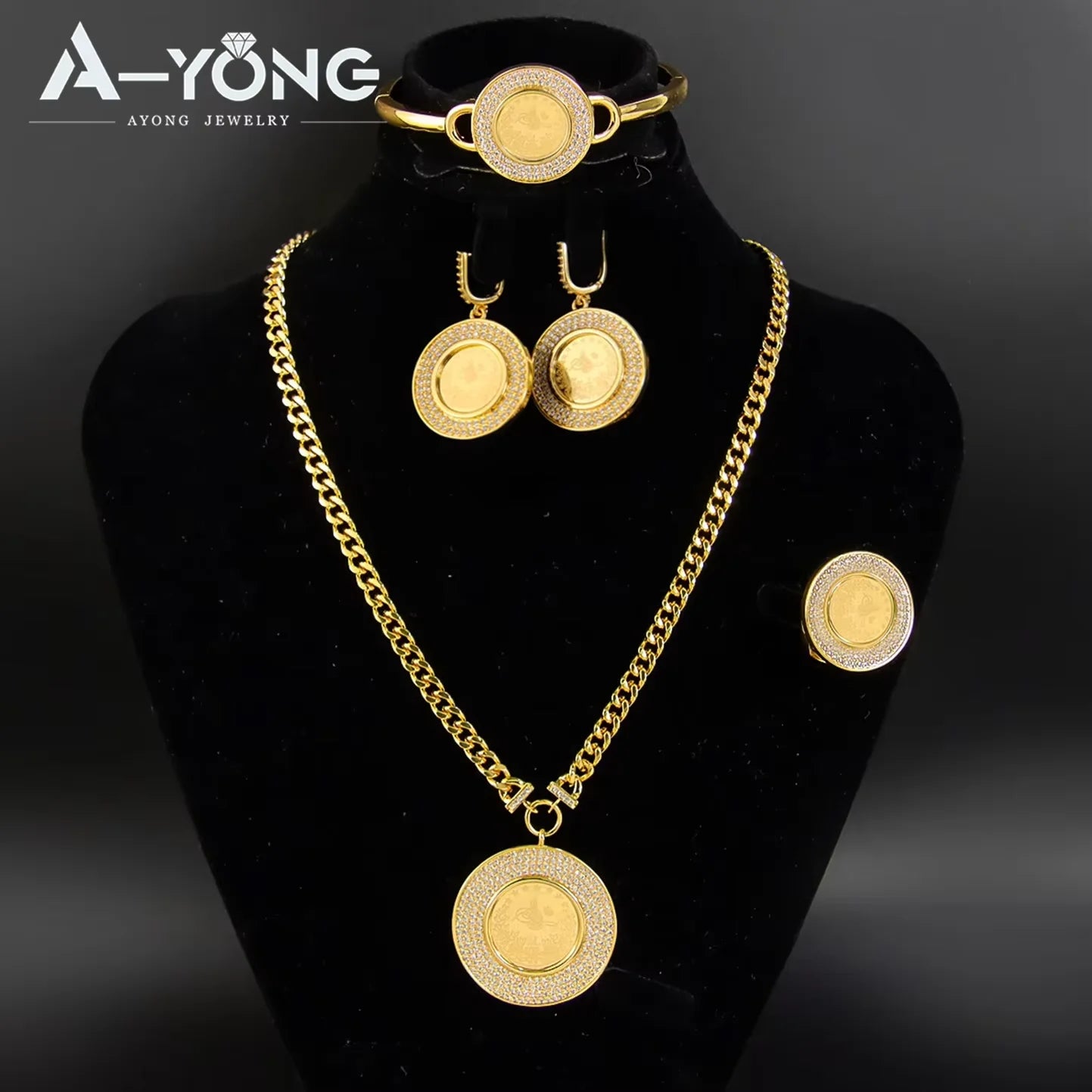 Turkish Coins Gold Jewellery Set