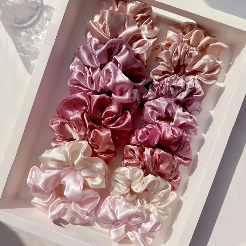 16-piece set Silky Satin Scrunchie Set