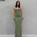 Silken Allure Maxi Dress